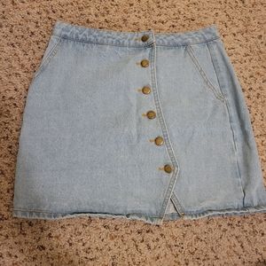 Honey Belle mini Skirt sz S light blue